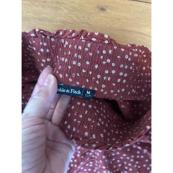 Abercrombie & Fitch Women's Floral Smocked Waist Culottes Size Medium - Picture 4 of 7